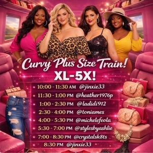 Curvy Plus Size Train! XL - 5X!  Sunday March 22nd!